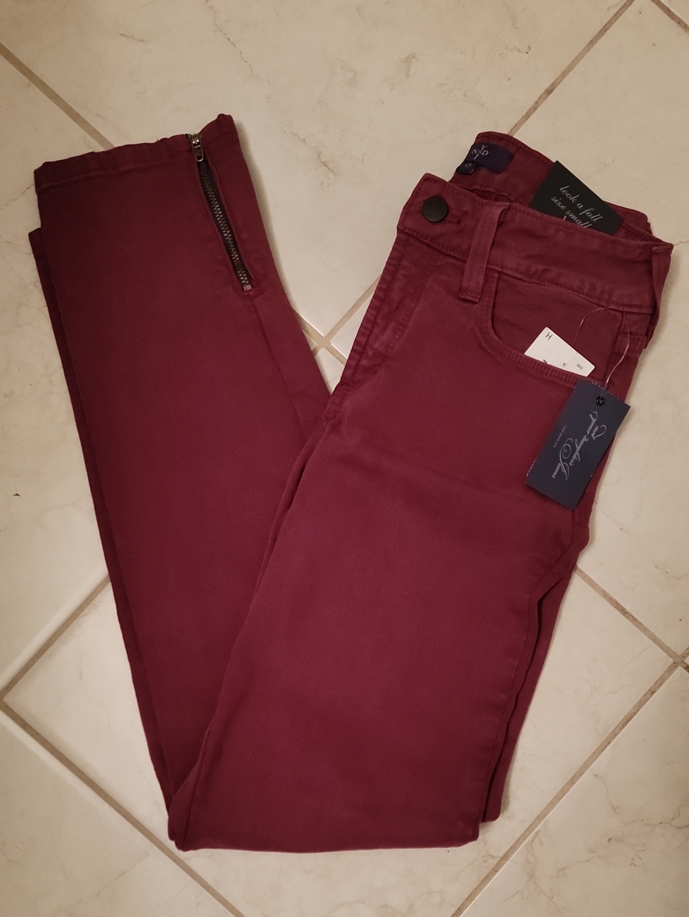 NYDJ Women's Wine Skinny Jeans